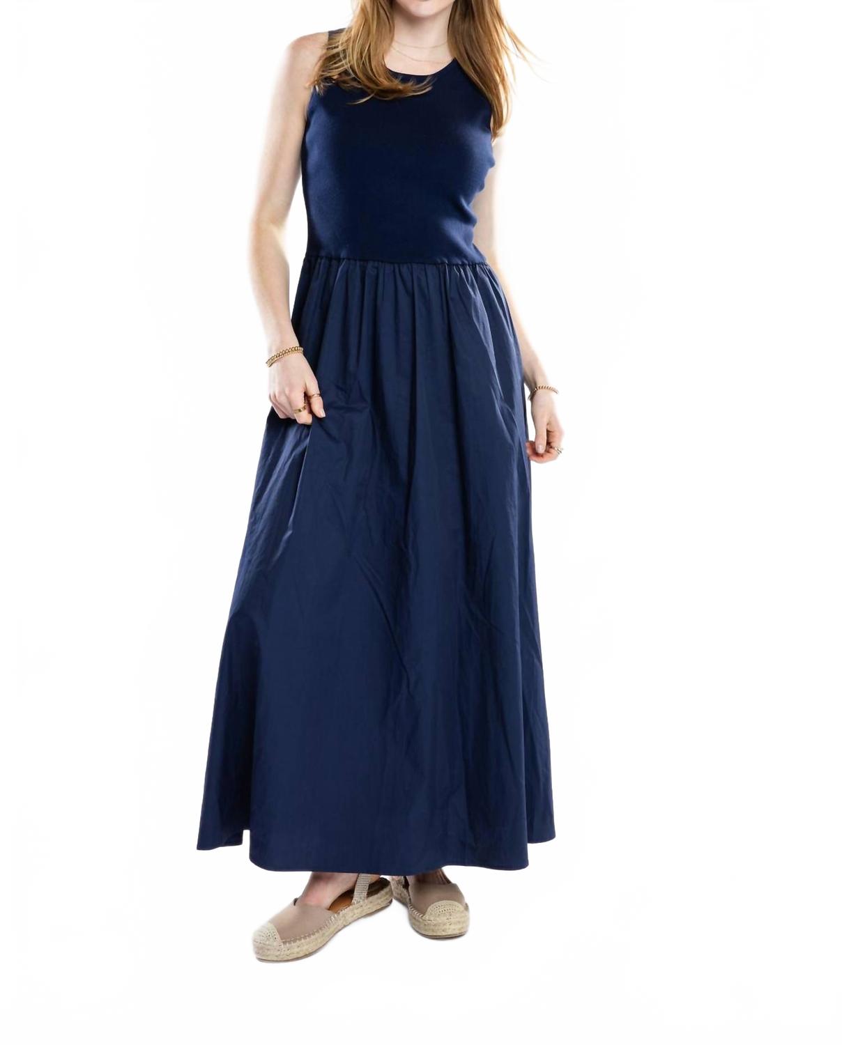 

The Burgess Collection Длинное платье Gwen темно-синего цвета