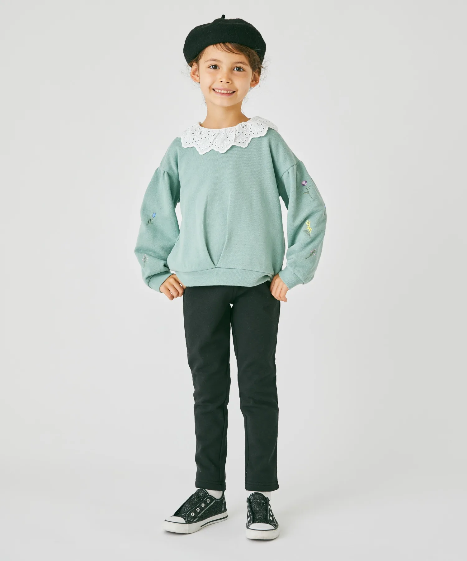 Детские штаны с флисом внутри ever closet 32630 голубые — фото 3