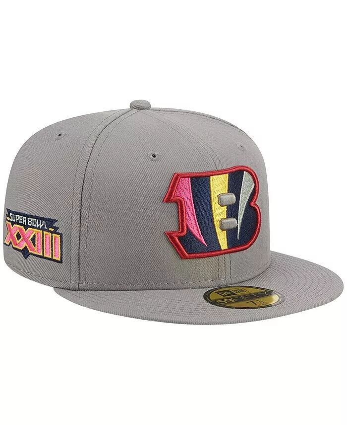 

Мужская серая приталенная шляпа Cincinnati Bengals Color Pack 59FIFTY New Era, серый