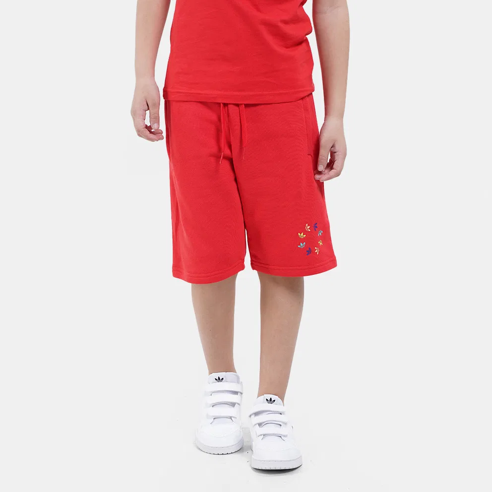 Шорты спортивные Adidas Originals красные — фото 4