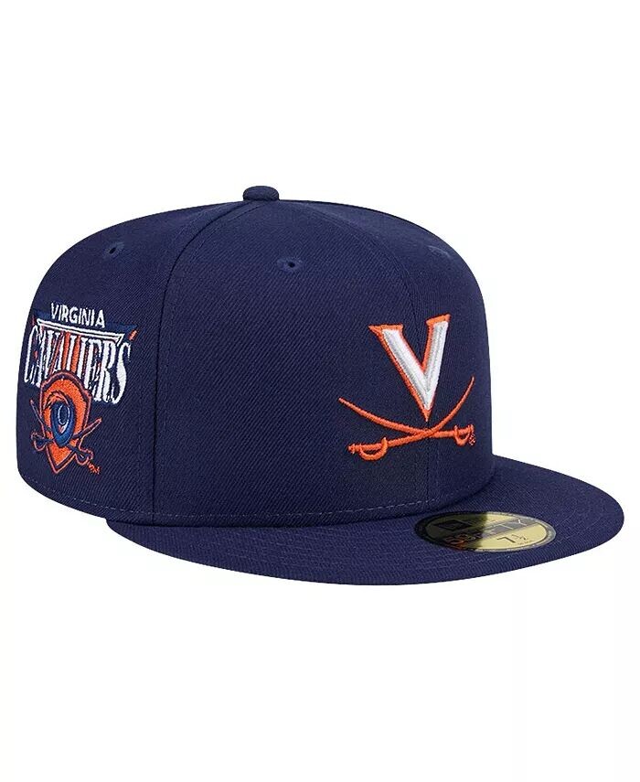 

Мужская темно-синяя приталенная шляпа Virginia Cavaliers Throwback 59Fifty New Era, синий