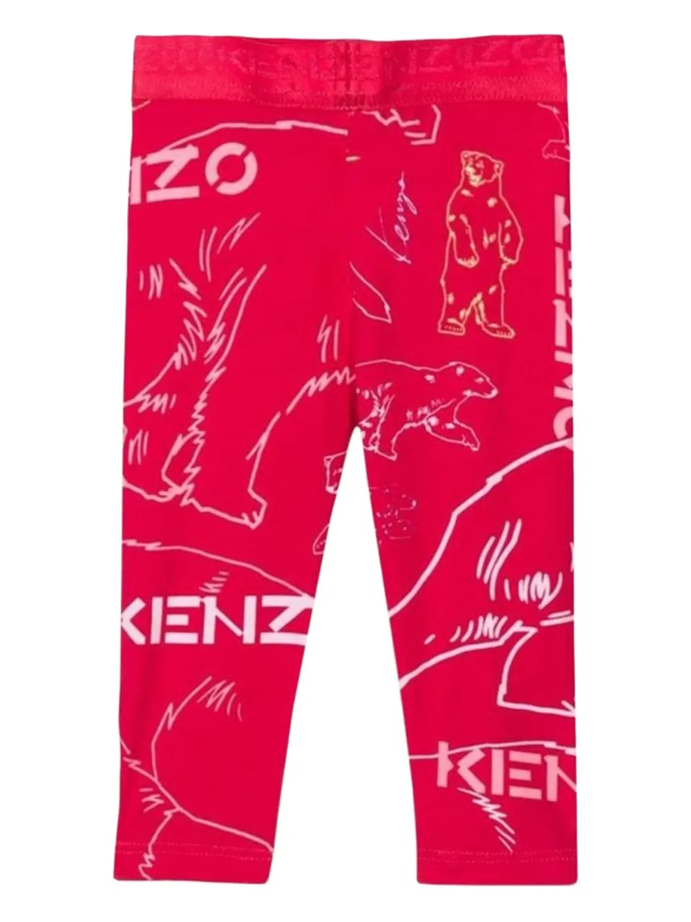 

Графичные брюки Kenzo Kids, красный