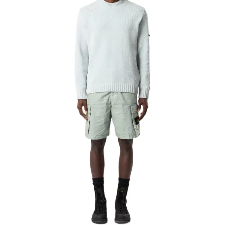 Шорты карго STONE ISLAND, Sage Green — фото 3
