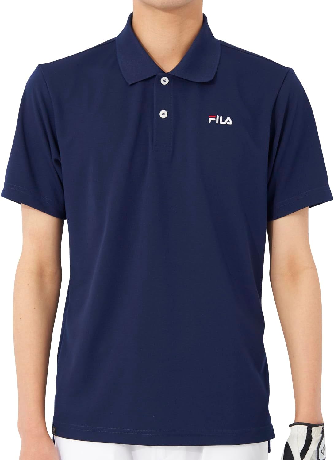 

Мужская базовая однотонная рубашка-поло Fila Golf NET Exclusive 744667W, темно-синий