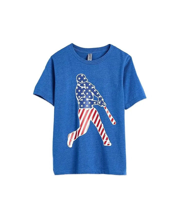 Футболка бейсбольная с коротким рукавом Baseball Stars and Stripes Player ChalkTalk SPORTS, Multicolor 3