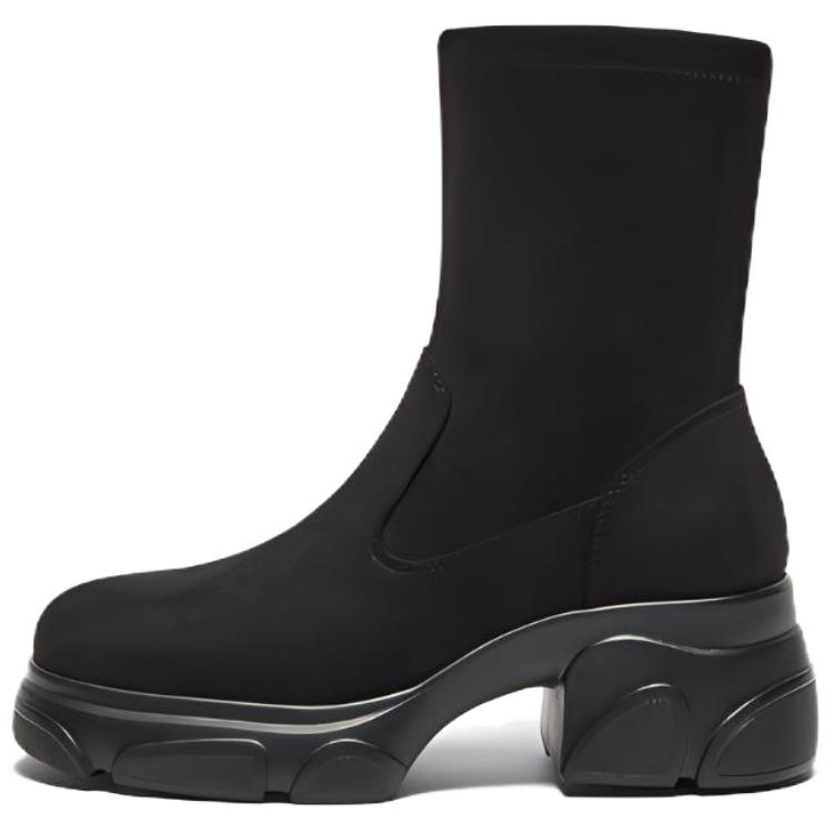 BATA Женские однотонные ботинки на щиколотку тёмно-кофейные без подкладки, цвет Dark Coffee-Unlined — фото 3