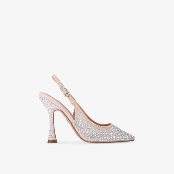 Туфли-лодочки на каблуке Kg Kurt Geiger Ария жемчужные плетеные, красный