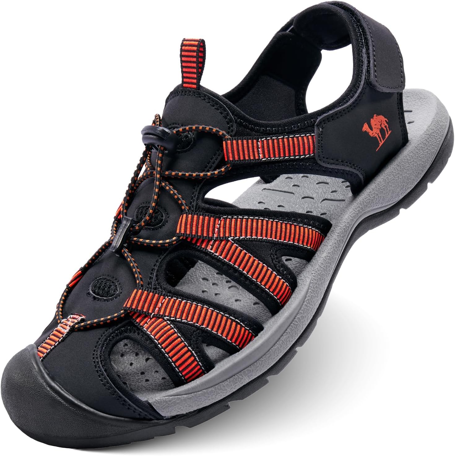 

Мужские походные сандалии CAMELSPORTS с закрытым носком, для улицы и пляжа, водонепроницаемые спортивные сандалии-рыбацкие тапочки, водная обувь, оранжевый