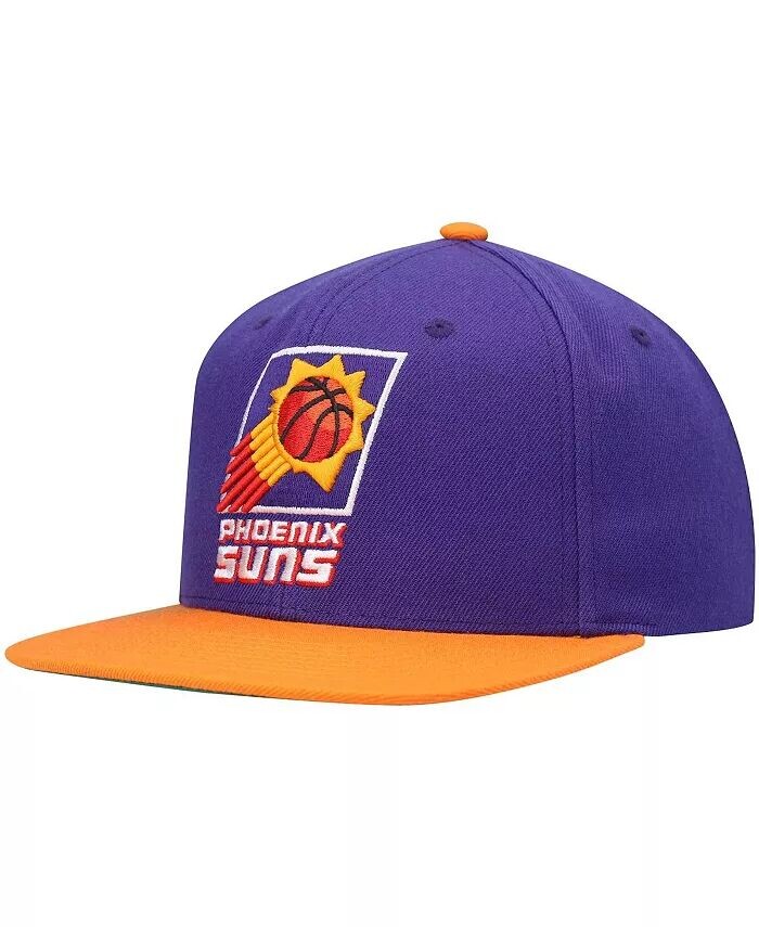 

Мужская двухцветная бейсболка Snapback 2.0 фиолетового и оранжевого цветов Phoenix Suns Hardwood Classics Team Mitchell & Ness