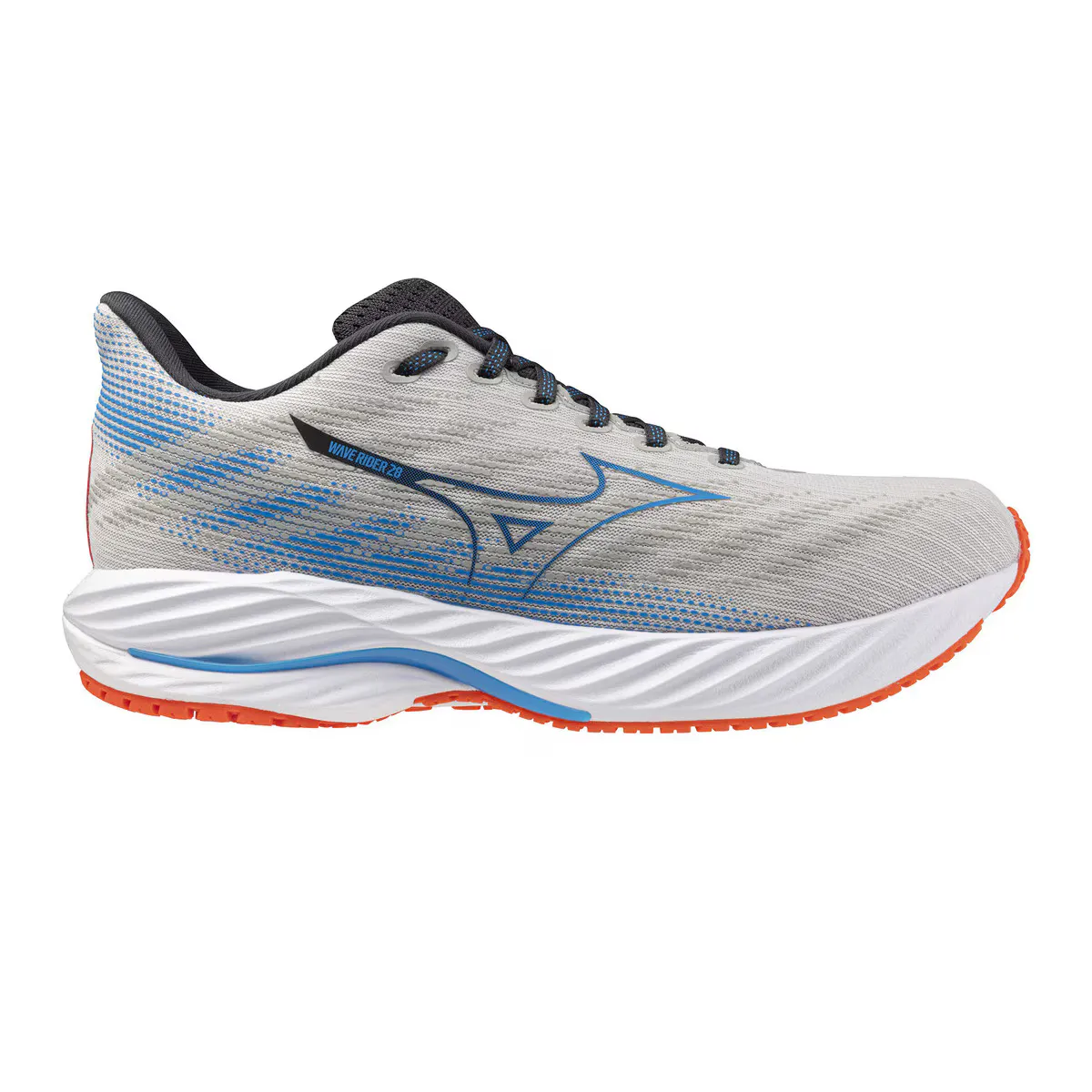 

Мужская кроссовки для бега WAVE RIDER 28 Mizuno, жемчужно-серый