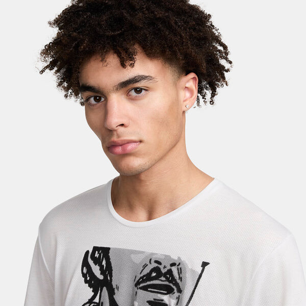 Футболка dri fit rise 365 logot Nike, белый — фото 3