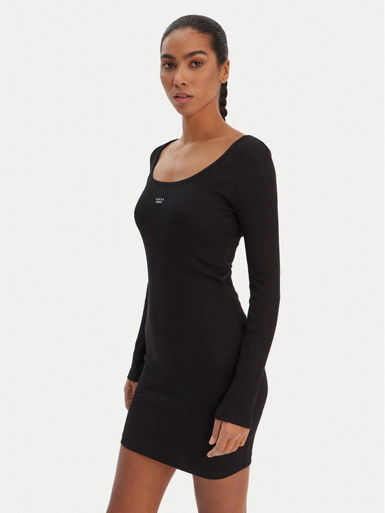 

Повседневное платье slim fit W5BK12 KA0H1 Guess Jeans, черный