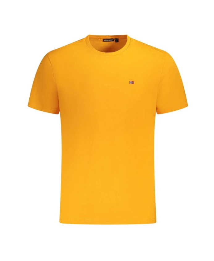 

Вышитая хлопковая футболка Napapijri, оранжевый