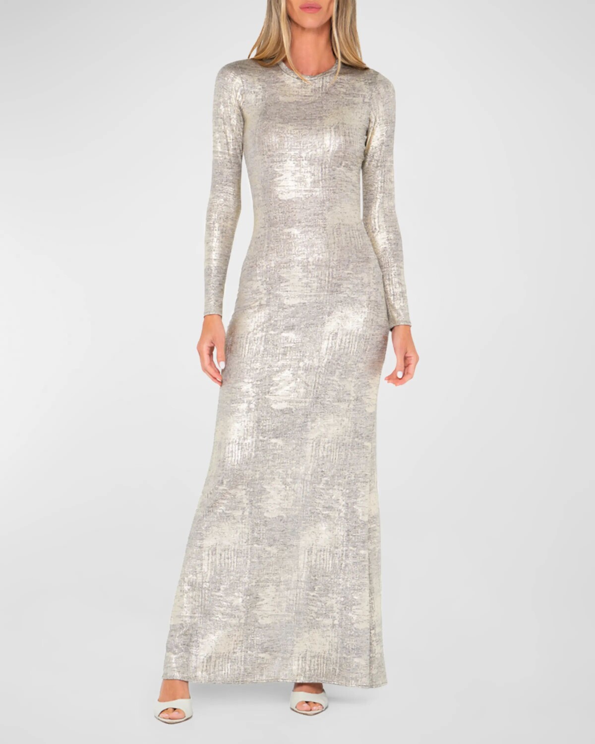 

Платье макси цвета металлик Christie Jbq, цвет Washed Metallic