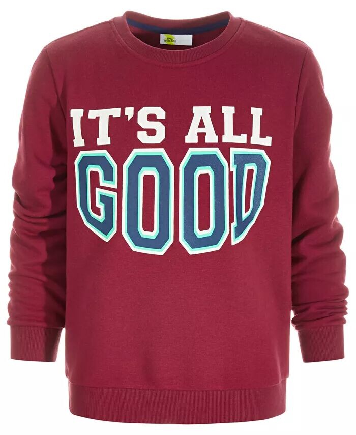 

Толстовка с рисунком Little & Big Boys It’s All Good, созданная для Macy’s Epic Threads, красный