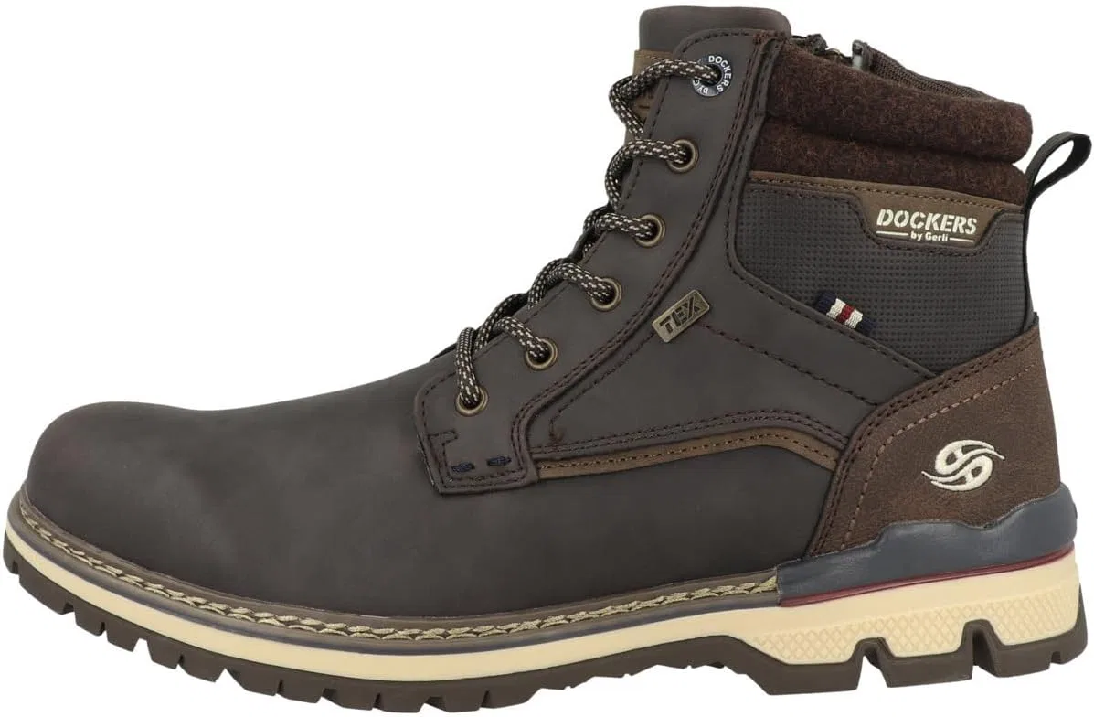 Мужские ботинки на шнуровке Dockers by Gerli 53TA001, Chocolate 53Ta001 650360