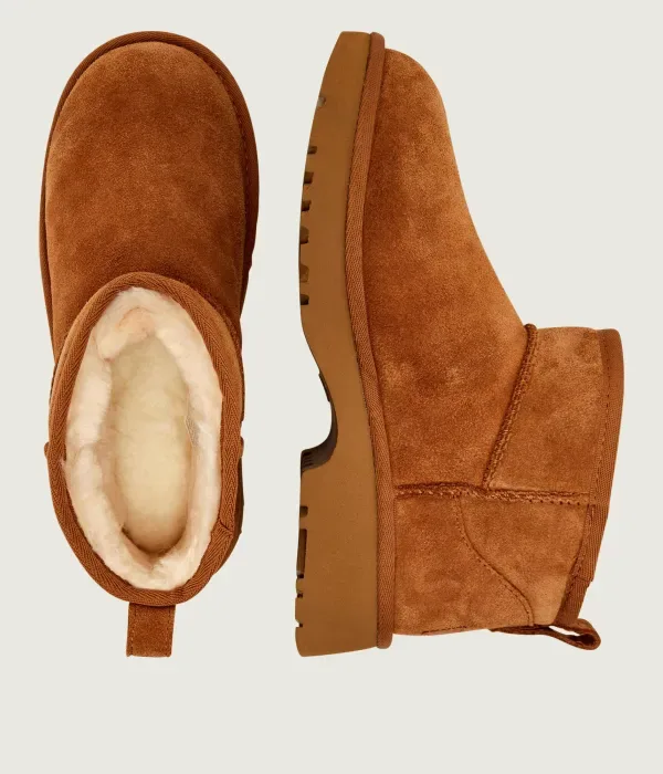 Классические ультраминиатюрные зимние ботинки New Heights Ugg, коричневый — фото 4