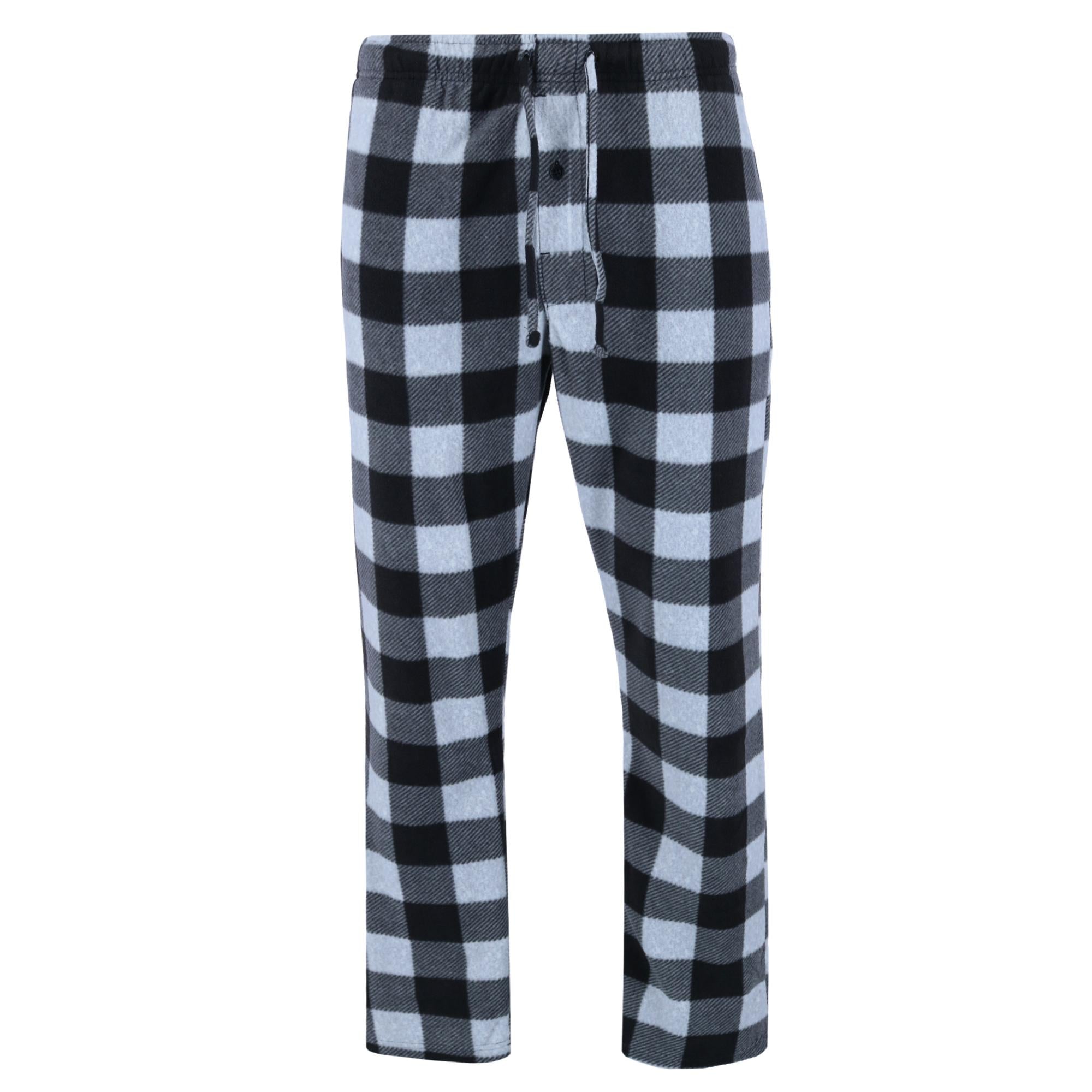 

Пижамные штаны из флиса для мужчин больших и высоких размеров Hanes, цвет grey buffalo plaid