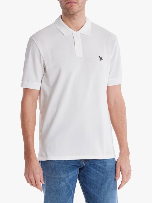 

Хлопковая поло с коротким рукавом Regular Fit Paul Smith, White
