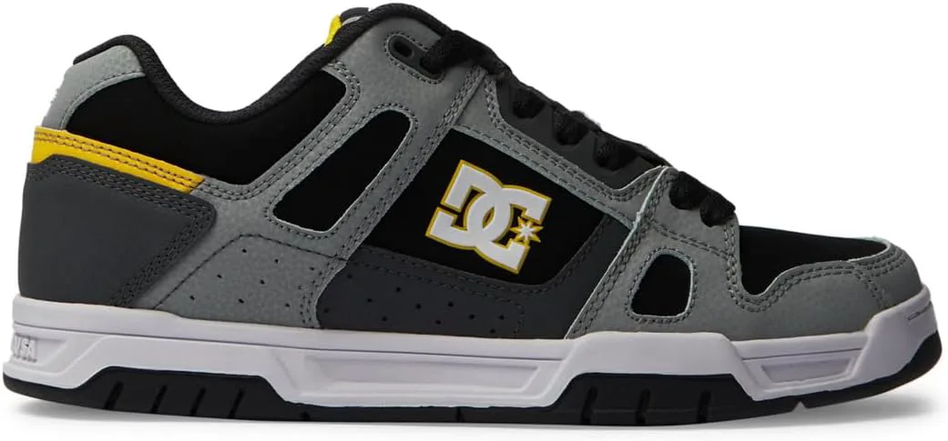 Мужские кроссовки DC Stag DC Shoes, серый желтый — фото 2