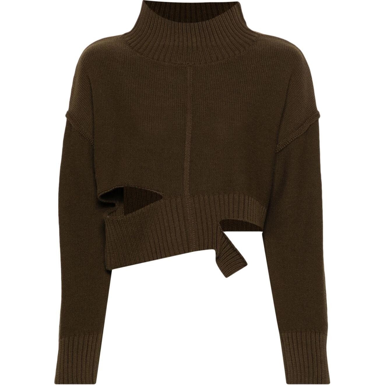 

Свитер женский Mm6 Maison Margiela, оливково-зеленый