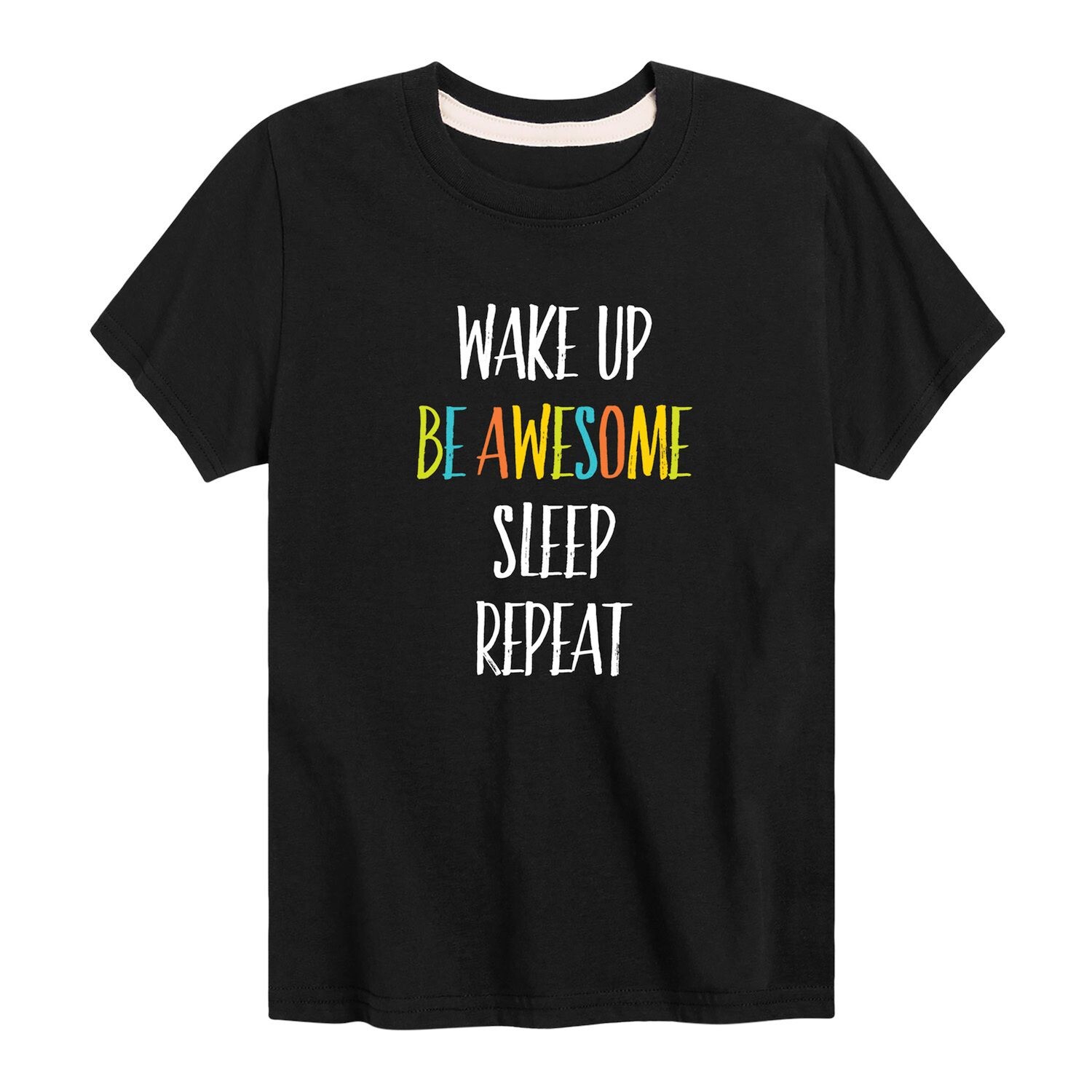 

Футболка с рисунком Wake Up Be Awesome для мальчиков 8–20 лет Licensed Character