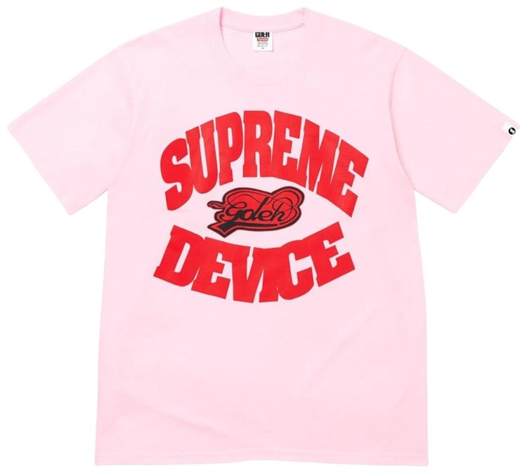

Футболка Supreme x Goodenough Device Tee, светло-розовая, Розовый, Футболка Supreme x Goodenough Device Tee, светло-розовая