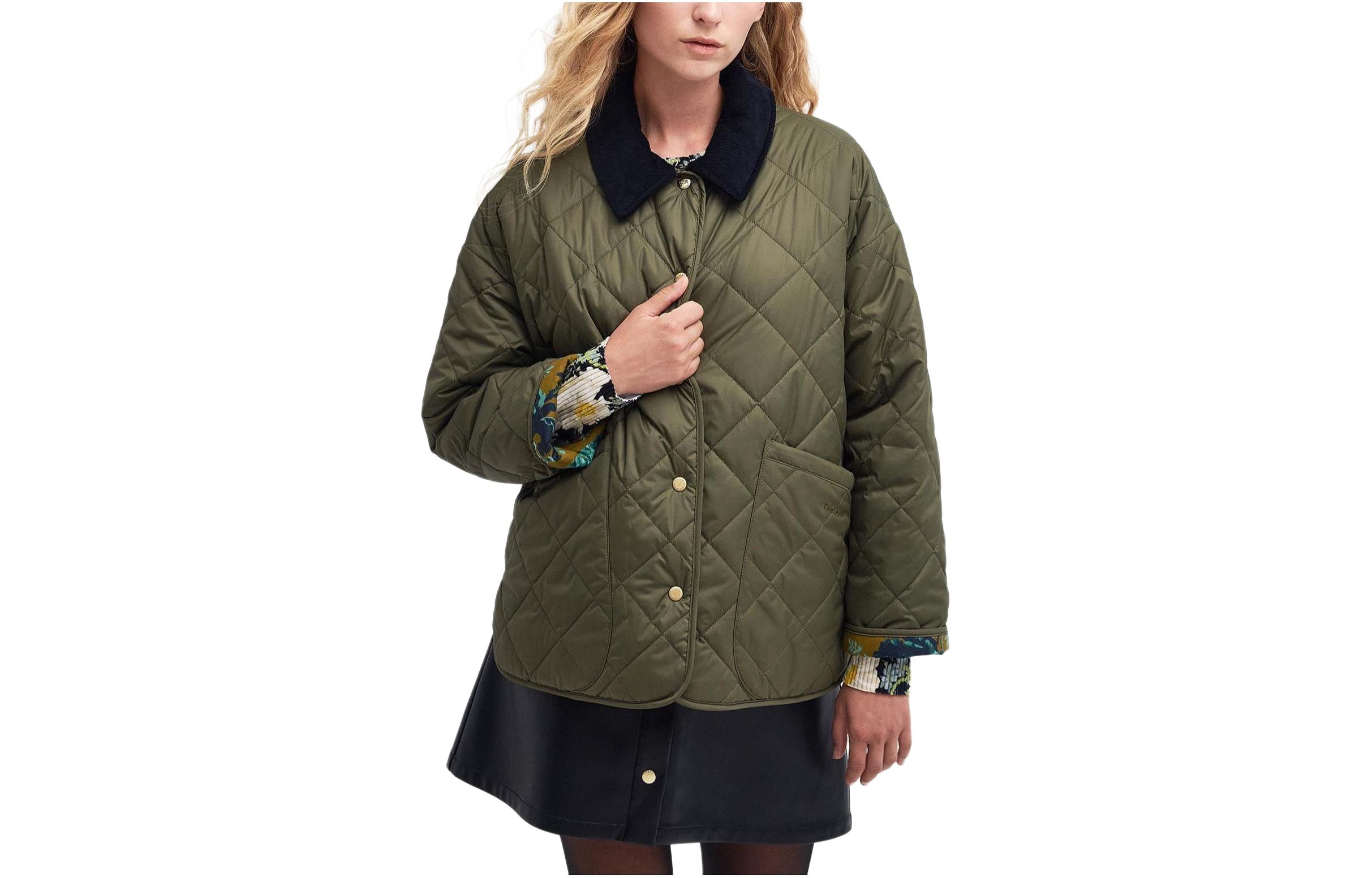 

Barbour Двусторонняя стеганая куртка House Of Hackney Daintry, женская, зеленая