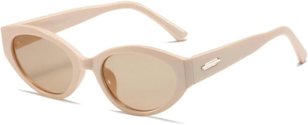 

Солнцезащитные очки с защитой от УФ-излучения UV400 | Цвет «кошачий глаз», заклепки | для женщин и мужчин, для занятий спортом на открытом воздухе и вождения DSVIGF, Beige Champagne