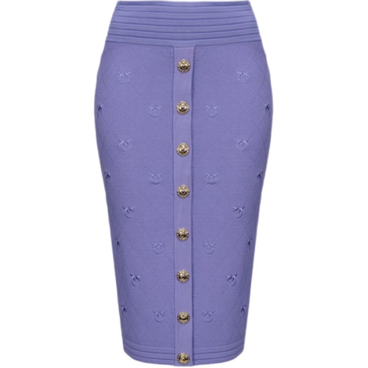 

SS23 Вязаная длинная юбка женская PINKO, фиолетовый