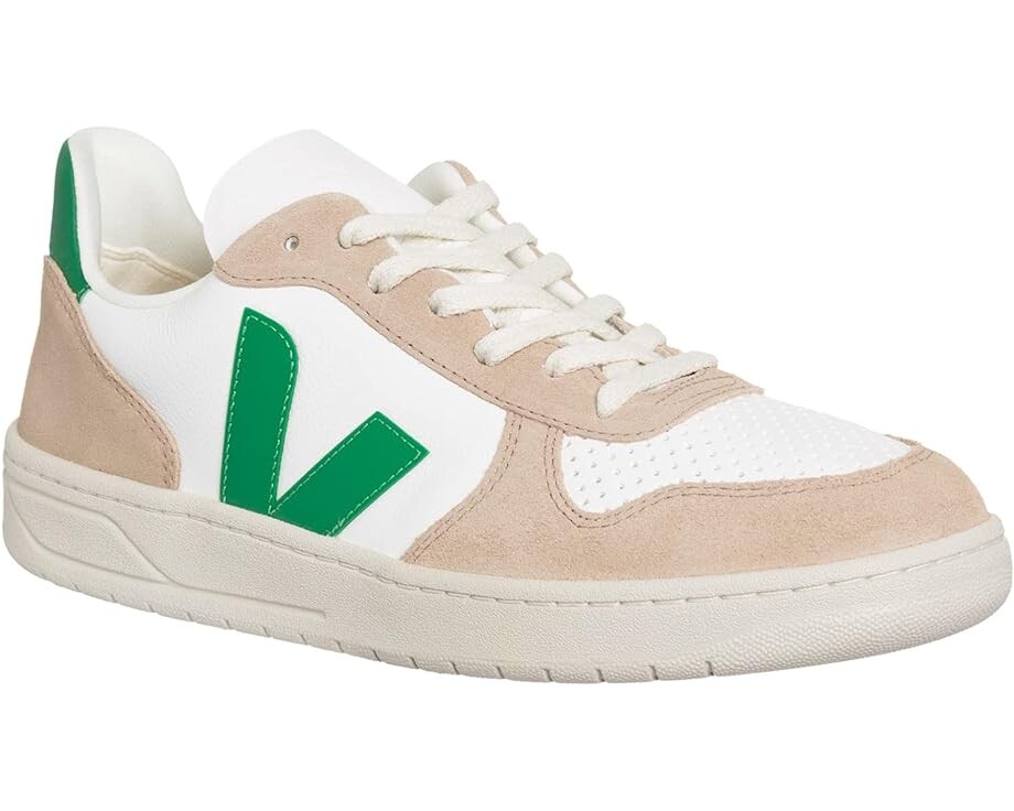 

Кроссовки VEJA V-10, цвет Extra White/Emeraude/Sahara, Серый, Кроссовки VEJA V-10, цвет Extra White/Emeraude/Sahara