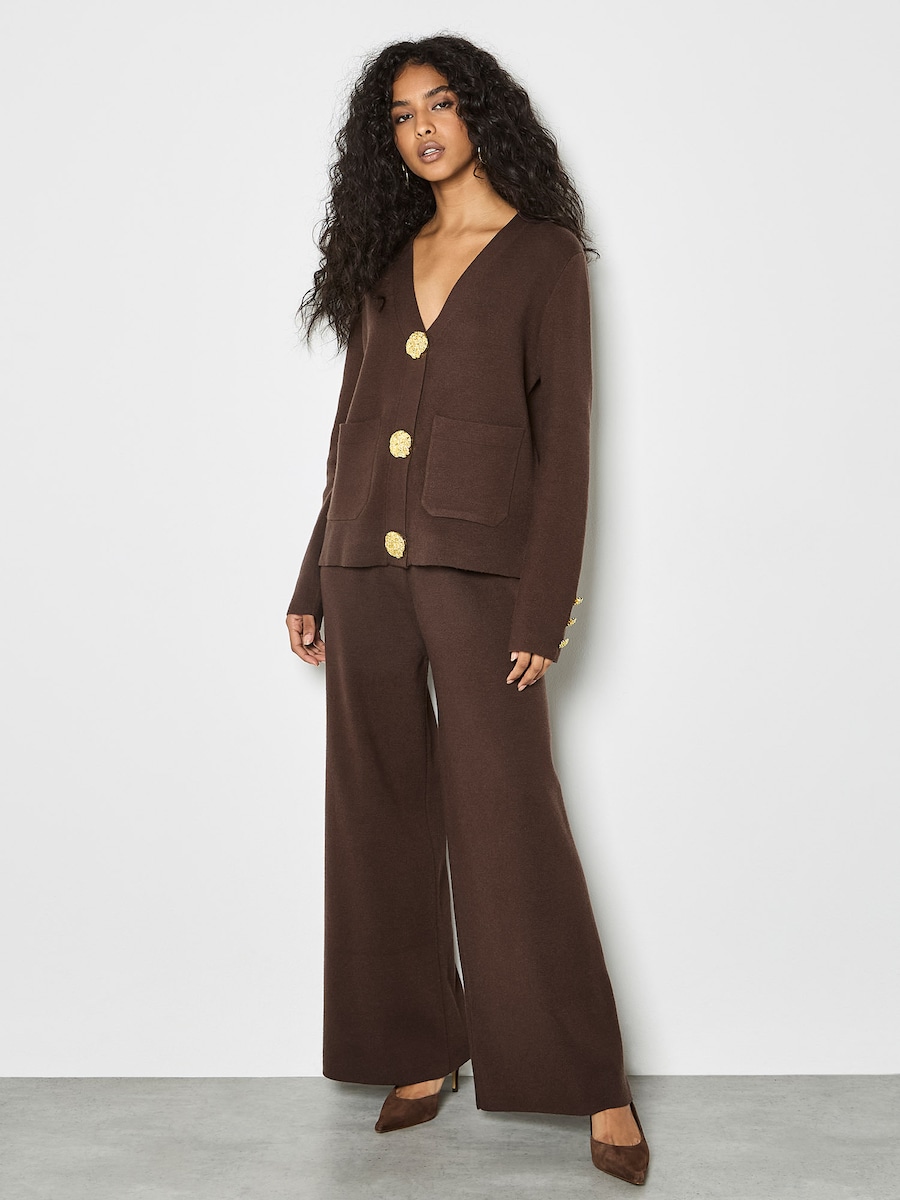 

Вязаный кардиган Apricot, шоколадный