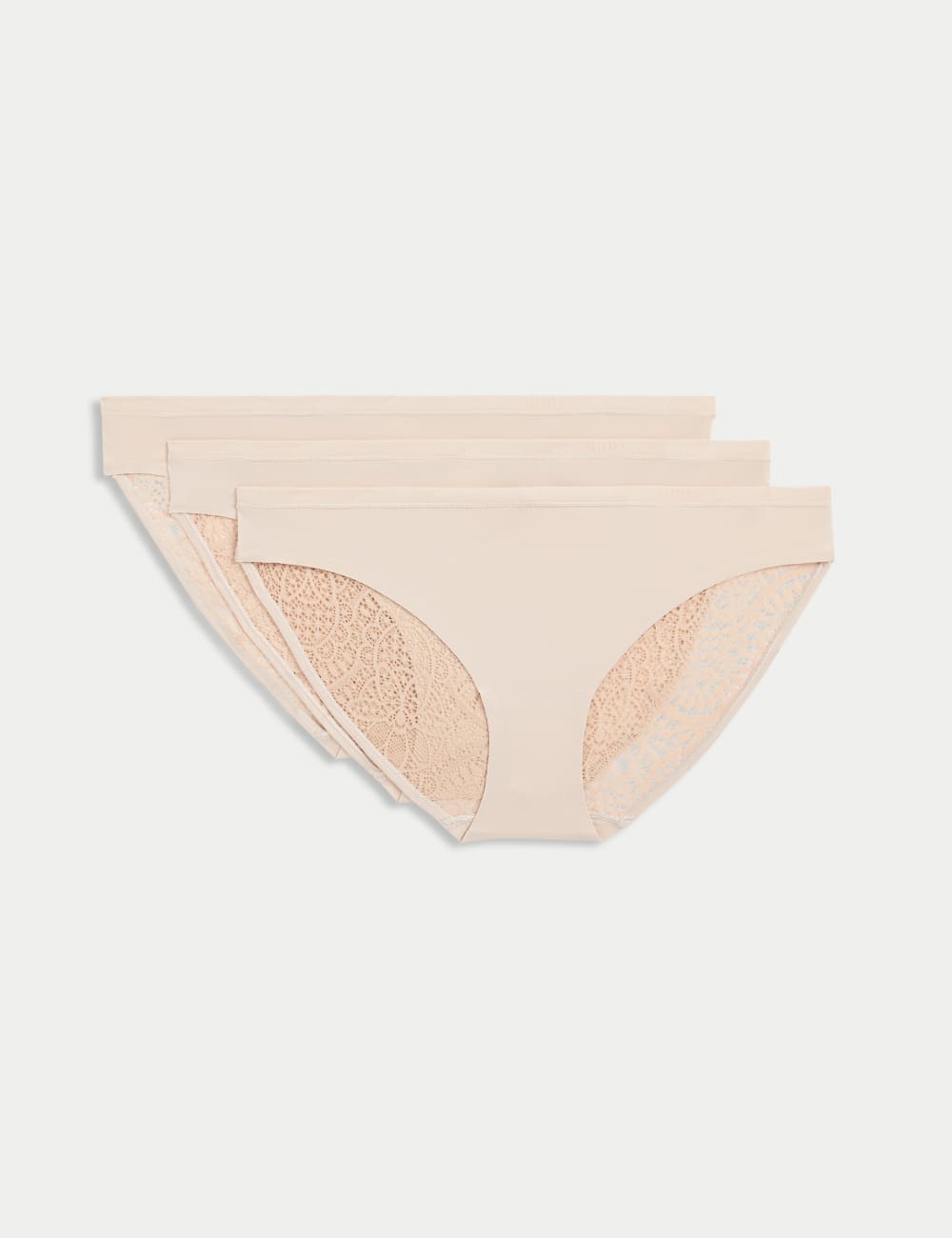 

3pk Body Soft кружевные трусики-бикини Body by Marks & Spencer, цвет Opaline