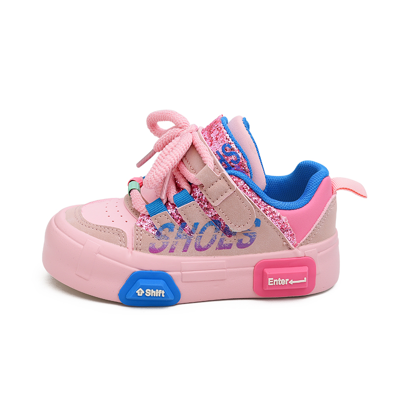 

Скользоустойчивые амортизирующие износостойкие дышащие низкие детские скейтбординг кроссовки Budding, розовый