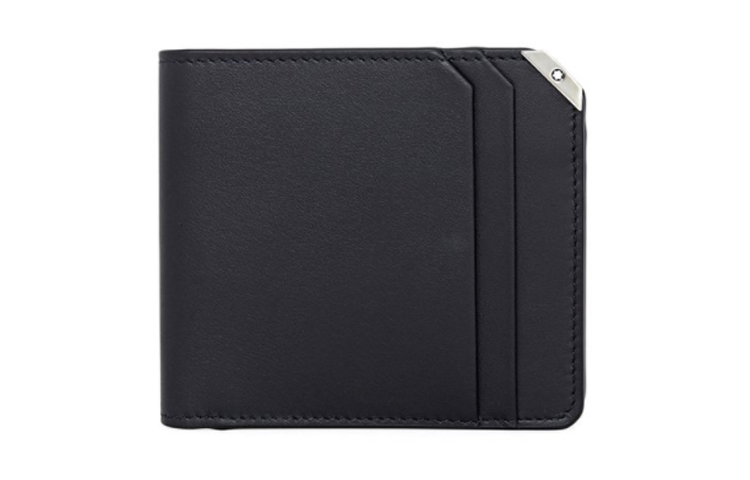 

MONTBLANC Кожаный мужской кошелек с зажимом черный