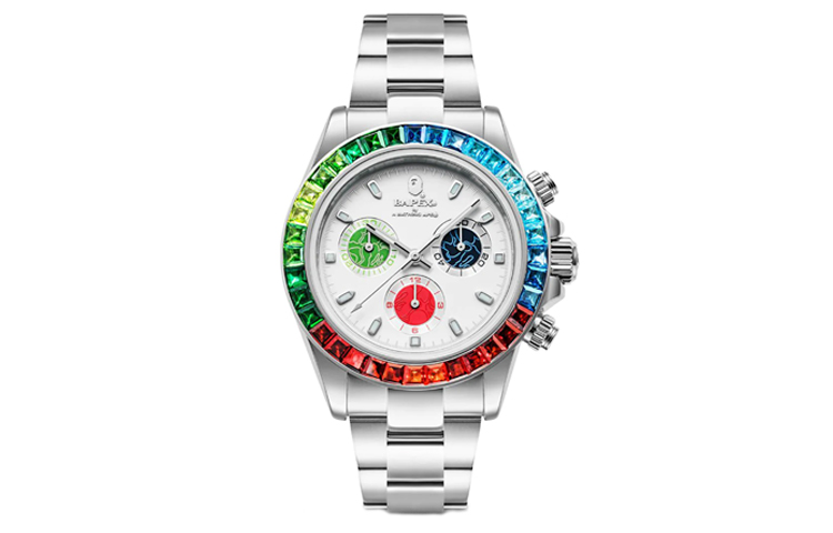 

Часы Bape Type 4 Bapex 30th Anniversary, серебристые A BATHING APE