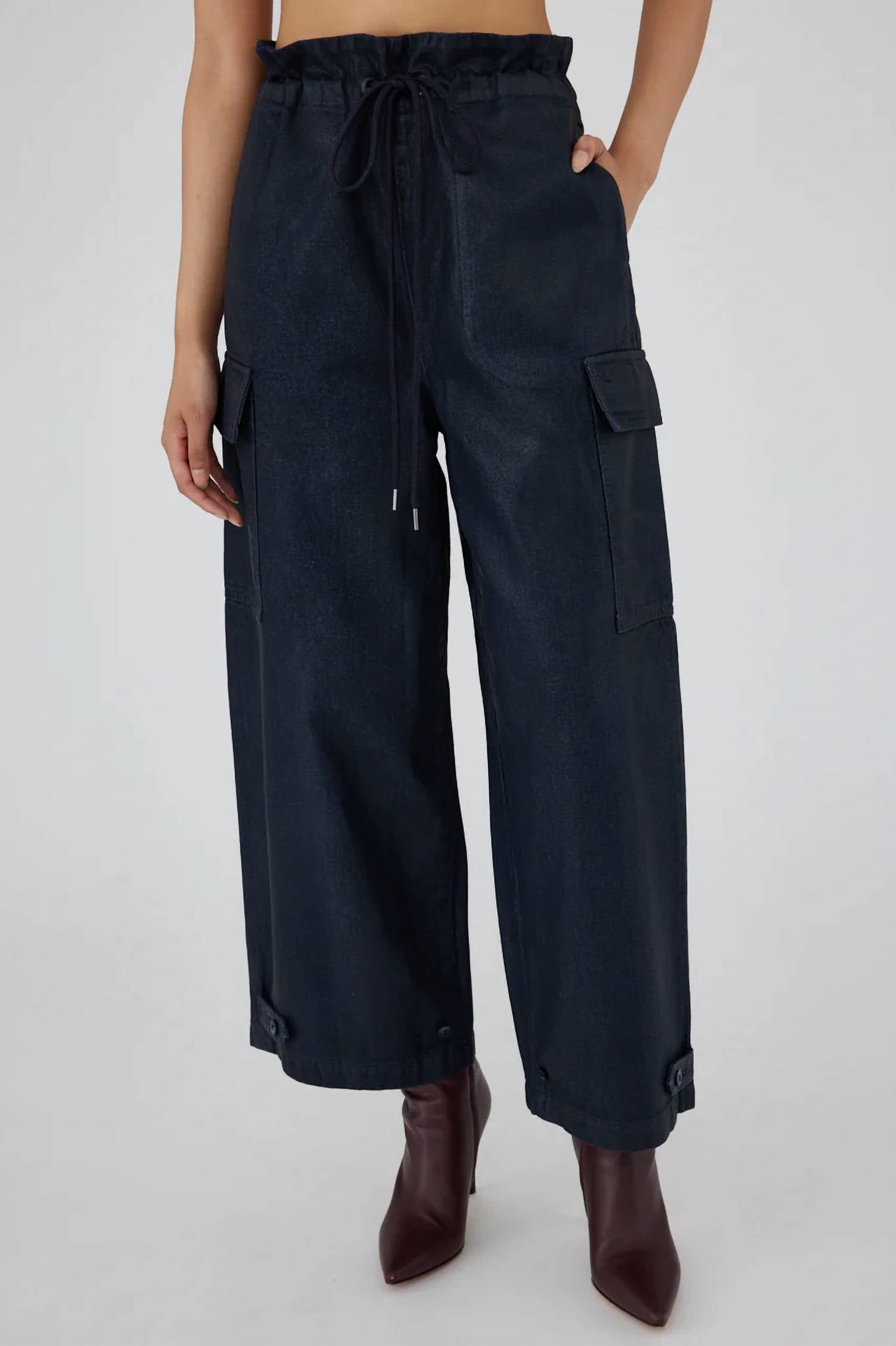

Брюки-карго Adelaide Denim темно-синего цвета Moussy