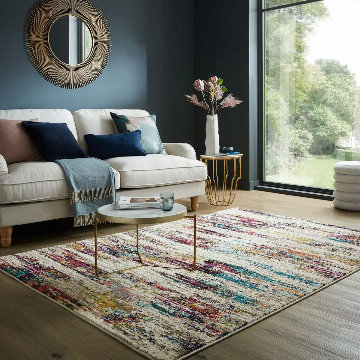 

FLAIR RUGS Ковер "Refraction", прямоугольный, абстрактный ковер 66х230 см, цвет bunt