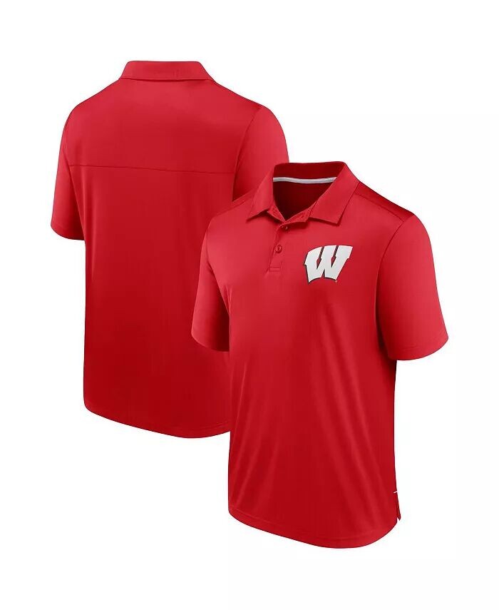 

Мужская рубашка-поло Red Wisconsin Badgers Team Fanatics