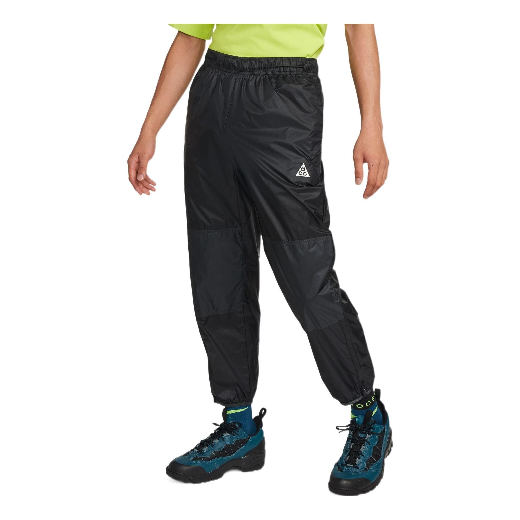 

Спортивные брюки Men's Nike Solid Color Small Logo Label Waterproof Bundle Feet Sports Pants/Trousers/Joggers Black DB1135-045