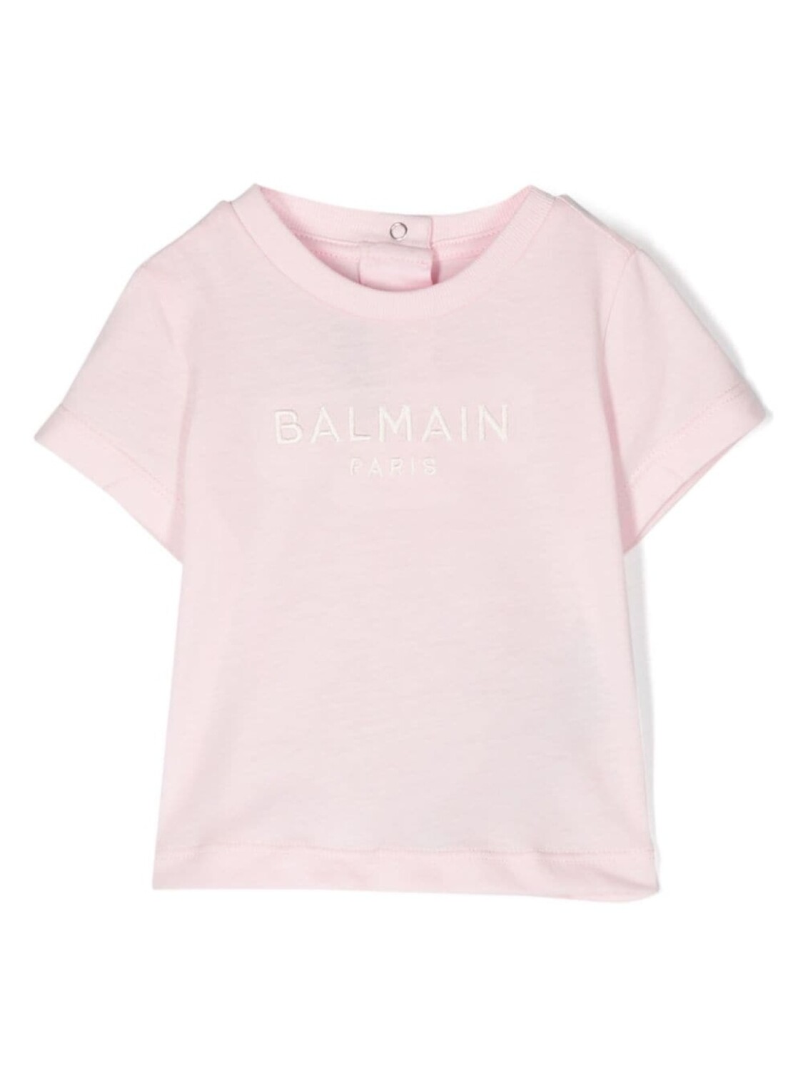

Balmain Kids футболка с вышитым логотипом, розовый