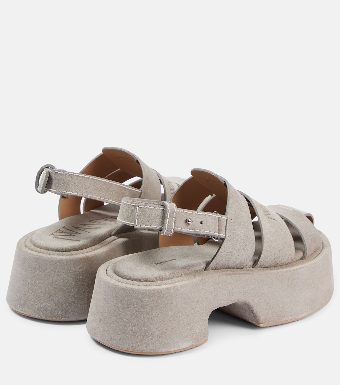 Сандалии Fisherman из кожи на платформе JW Anderson, серый — фото 2