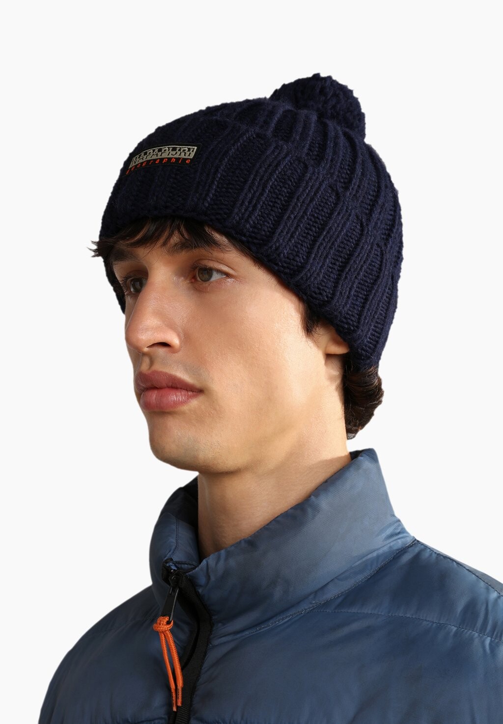 

Шапка Napapijri, цвет blu marine