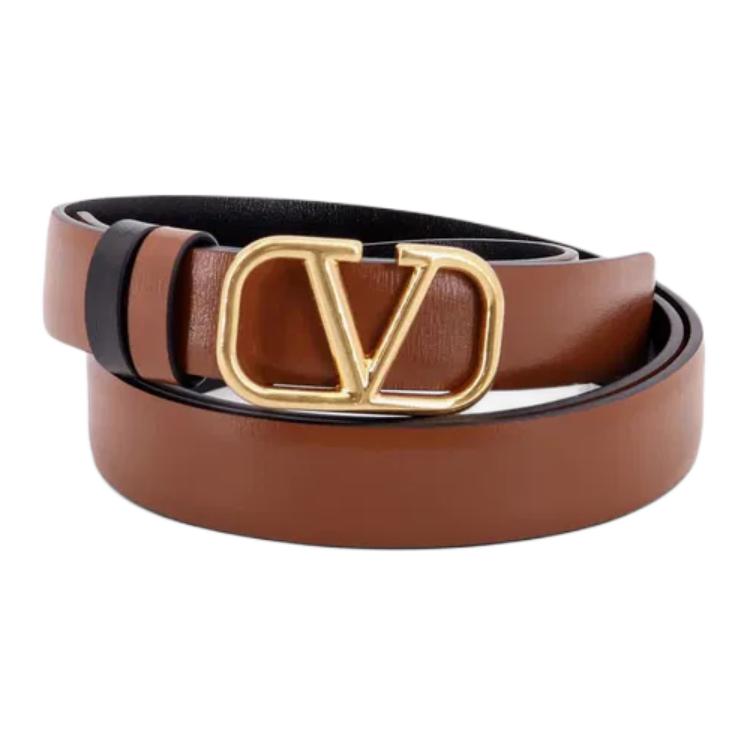

VLogo Signature Buckled Reversible Belt Valentino, коричневый