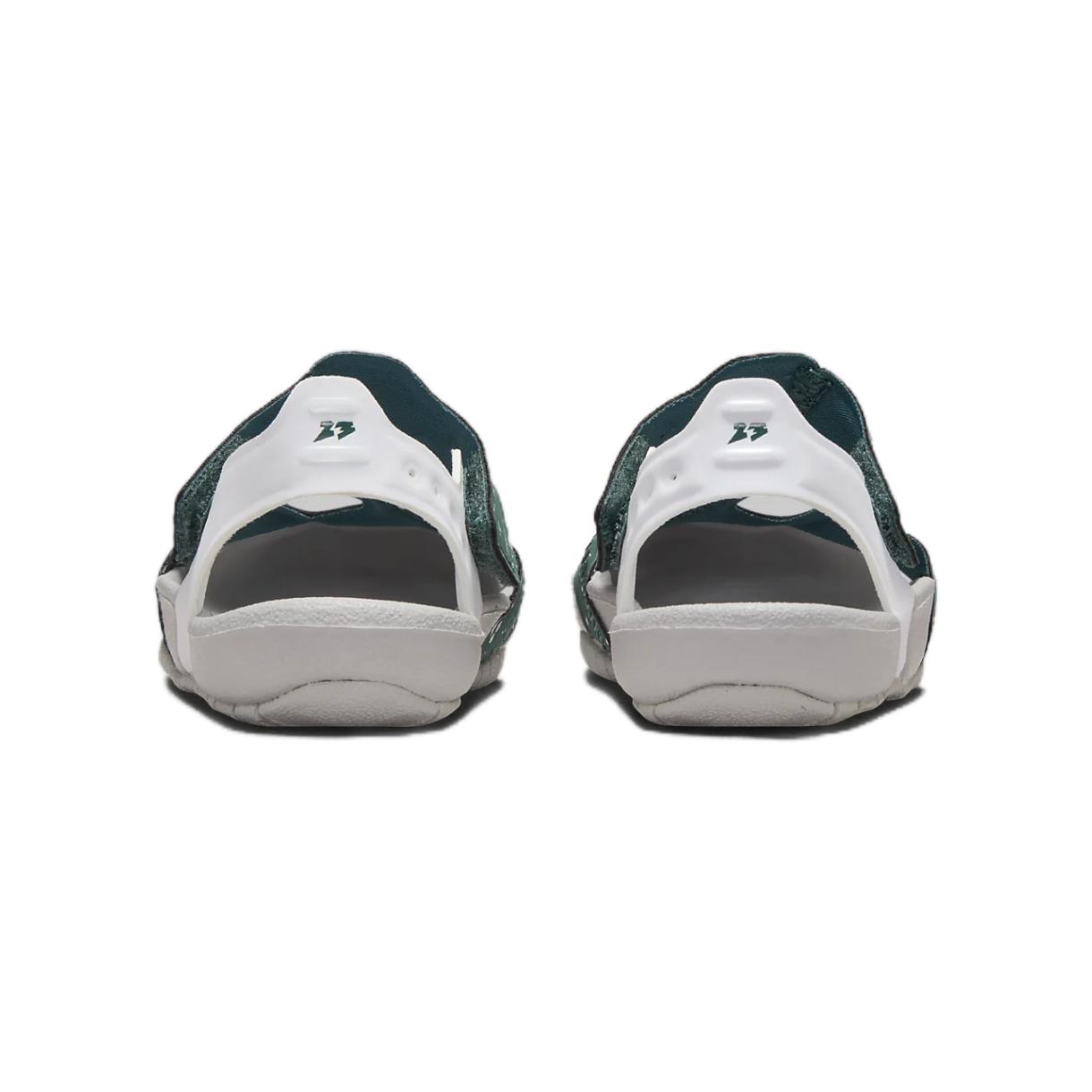 Футболка Flare Low Top для малышей Зеленый Белый Младенцы и малыши Jordan, Окисленный Зеленый/Нейтральный Серый/Белый — фото 4
