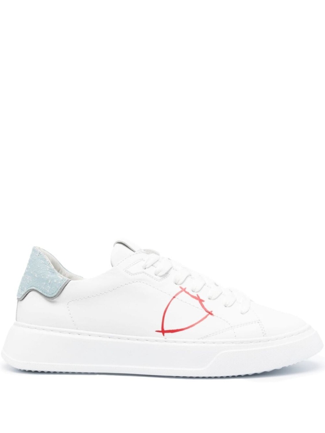 

Кроссовки Philippe Model Paris Lace-up, белый/голубой