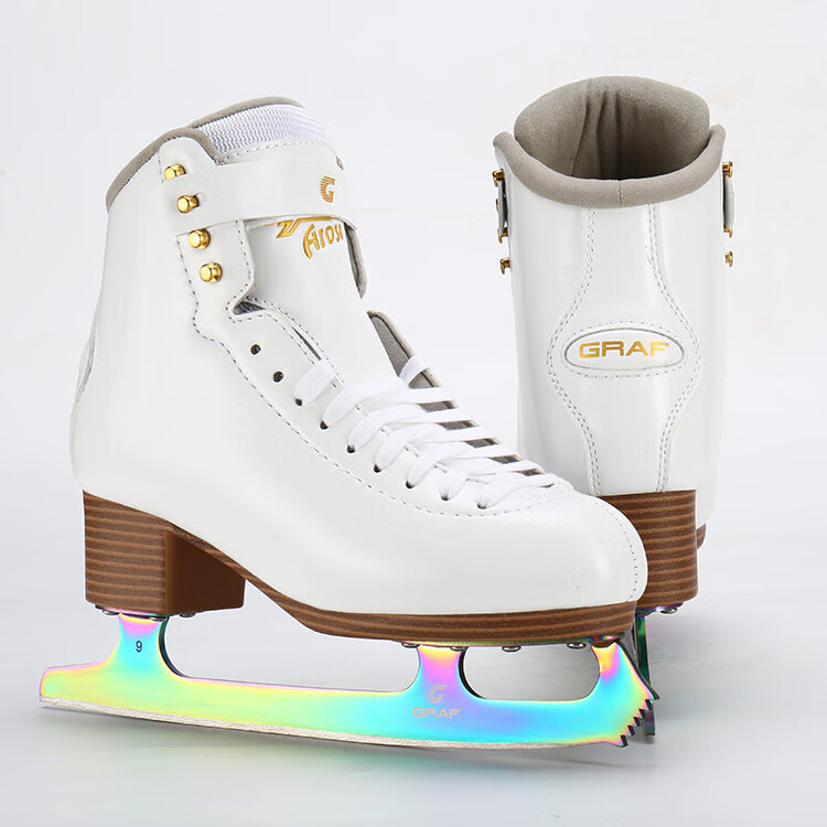 

GRAF Коньки для фигурного катания, профессиональные, AROSA White, размер 34 (маломерят, рекомендуем выбрать на 1-2 размера больше)