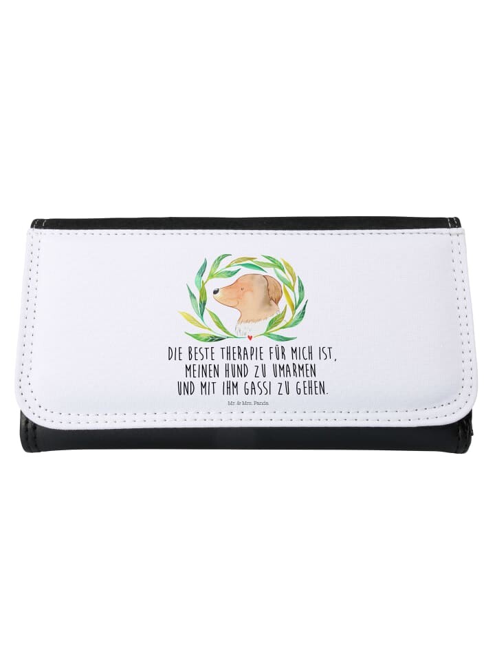 

Портмоне Mr & Mrs Panda Damen Hund Blumen, белый