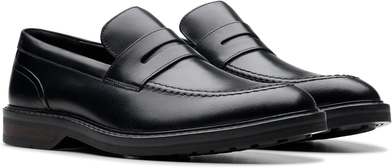 Мужские туфли Clarks Aldwin Stepshoes, Black Leather