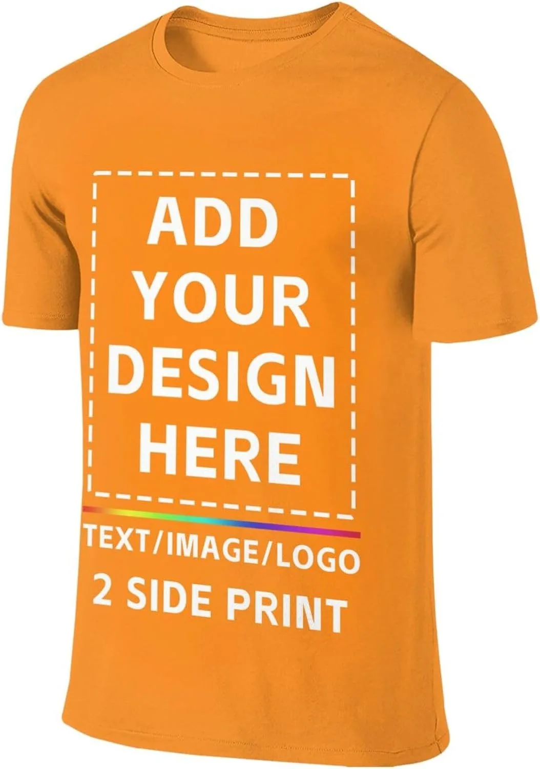 Футболка Custom Shirt Men с принтом спереди и сзади — фото 4